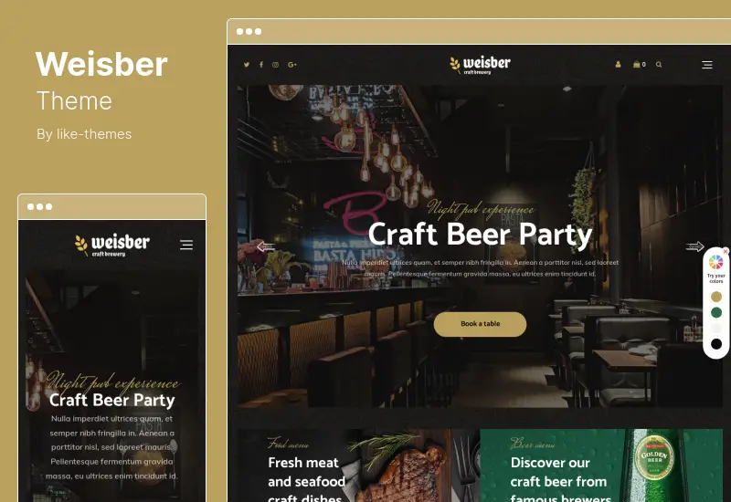 Weisber  Theme - Craft Beer & Brewery WordPress Theme