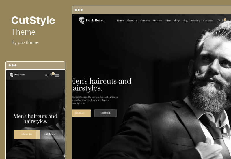 CutStyle Theme - Barbershop WordPress Theme