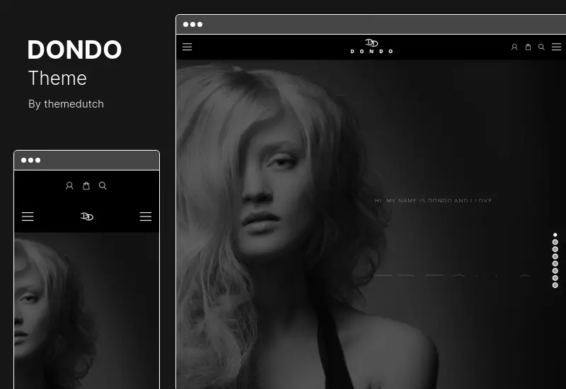 DONDO Theme - Model  Agency Portfolio WordPress Theme