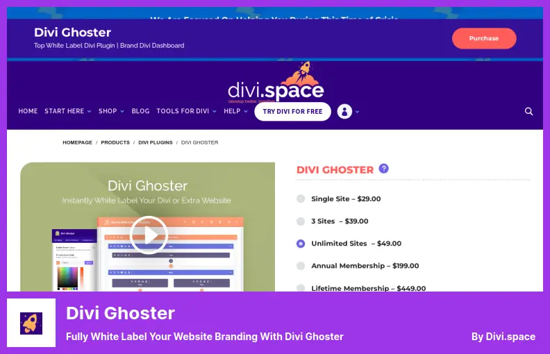 Divi Ghoster Plugin - Fully White Label Your Website Branding With Divi Ghoster