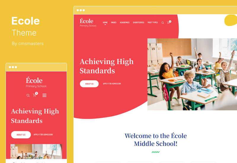 Ecole Theme - Education  School WordPress Theme