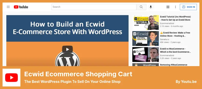 Ecwid Ecommerce Shopping Cart Plugin - The Best WordPress Plugin to Sell on Your Online Shop