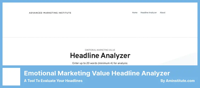 Emotional Marketing Value Headline Analyzer Plugin - a Tool to Evaluate Your Headlines