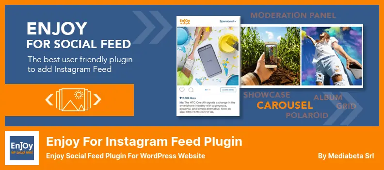 Enjoy for Instagram Feed Plugin Plugin - Enjoy Social Feed Plugin for WordPress Website
