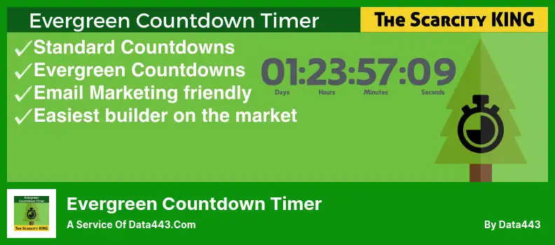 Evergreen Countdown Timer Plugin - A Service of Data443.Com