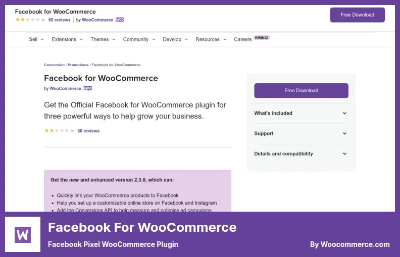 Facebook for WooCommerce Plugin - Facebook Pixel WooCommerce Plugin