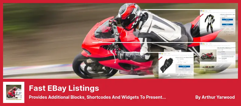 Fast eBay Listings Plugin - Provides Additional Blocks, Shortcodes and Widgets to Present eBay Items