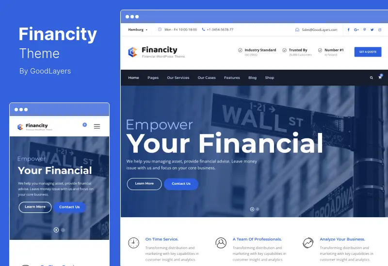 Financity Theme - Business Financial Finance WordPress Theme