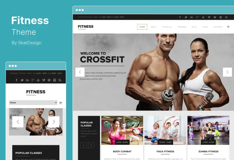 Fitness Theme - Fitness WordPress Theme