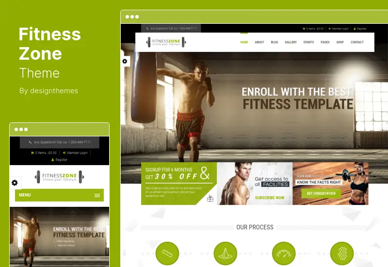 Fitness Zone Theme - Gym, Fitness WordPress Theme
