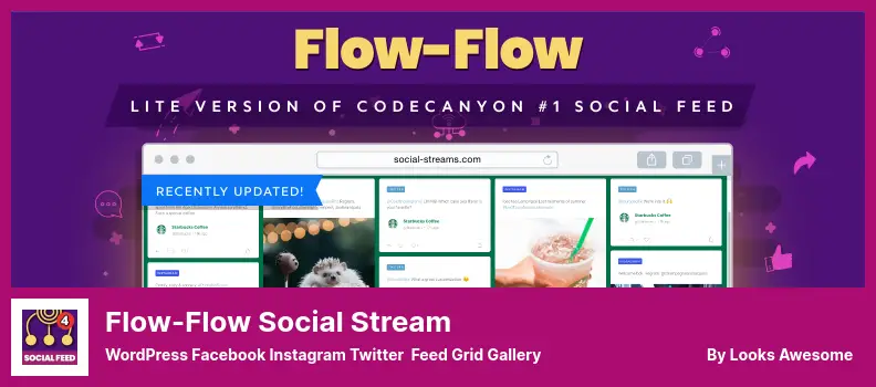 Flow-Flow Social Stream Plugin - WordPress Facebook Instagram Twitter  Feed Grid Gallery