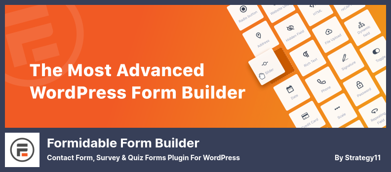 Formidable Form Builder Plugin - Contact Form, Survey & Quiz Forms Plugin for WordPress