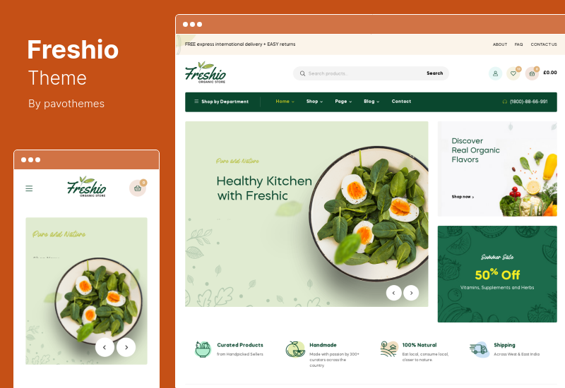 Freshio Theme - Organic  Food Store WordPress Theme