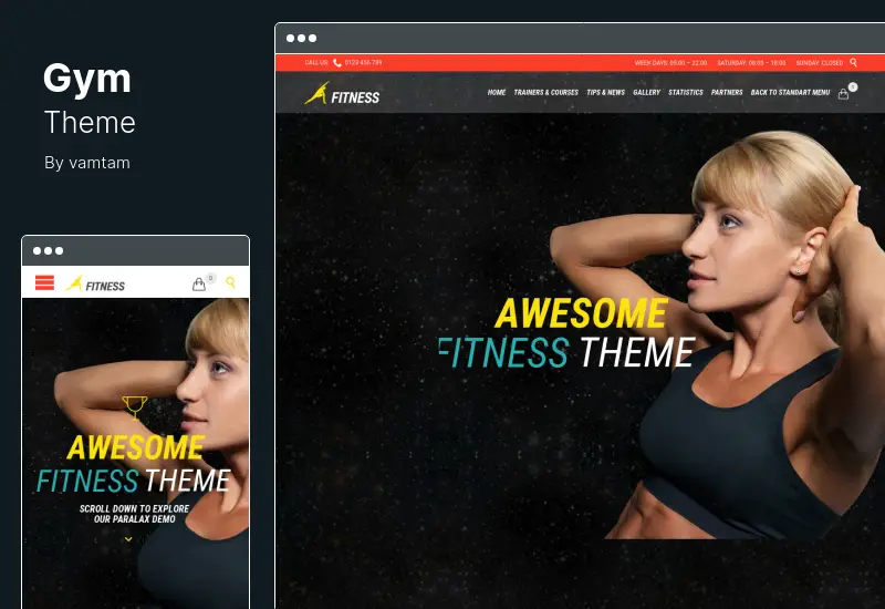 Gym Theme - Fitness WordPress Theme