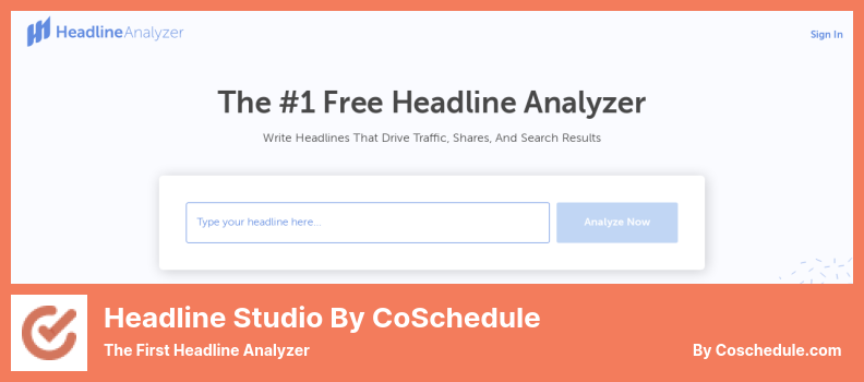 Headline Studio by CoSchedule Plugin - The First Headline Analyzer