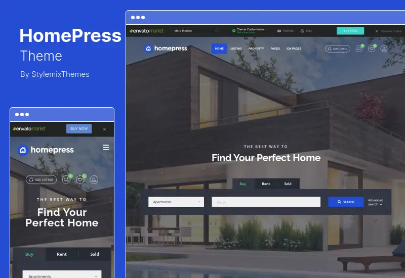 HomePress Theme - Real Estate WordPress Theme