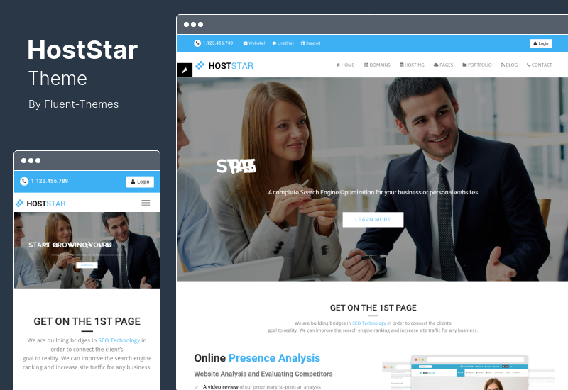 HostStar Theme - WP Theme for Hosting, SEO Web Design Business