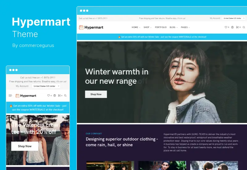 Hypermart Theme - Fast, Conversion Optimized WooCommerce Theme