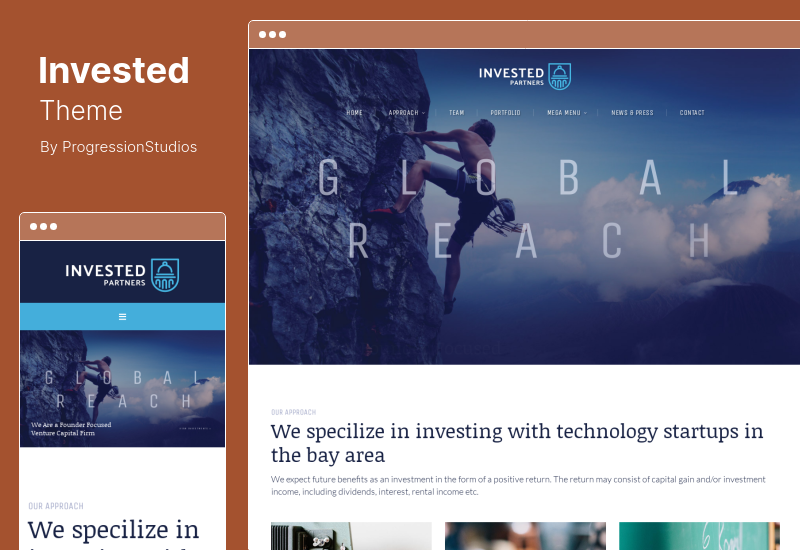 Invested Theme - Venture Capital Investment WordPress Theme