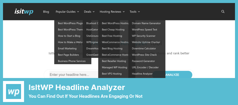 IsItWP Headline Analyzer Plugin - You Can Find Out If Your Headlines Are Engaging or Not