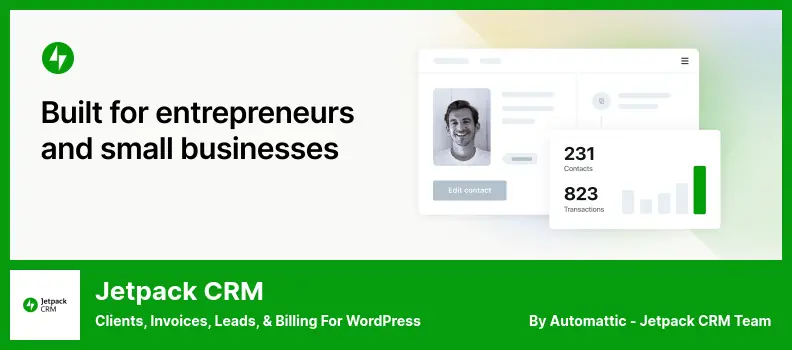 Jetpack CRM Plugin - Clients, Invoices, Leads, & Billing for WordPress