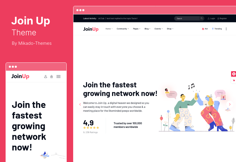 Join Up Theme - BuddyPress Community WordPress Theme