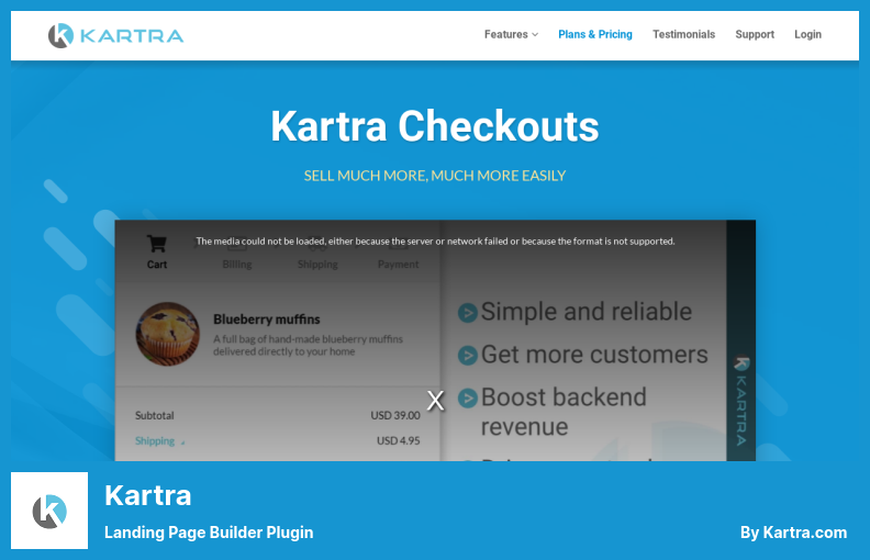 Kartra Plugin - Landing Page Builder Plugin