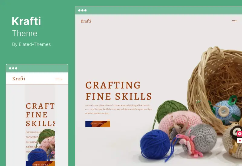 Krafti Theme - Arts  Crafts WordPress Theme