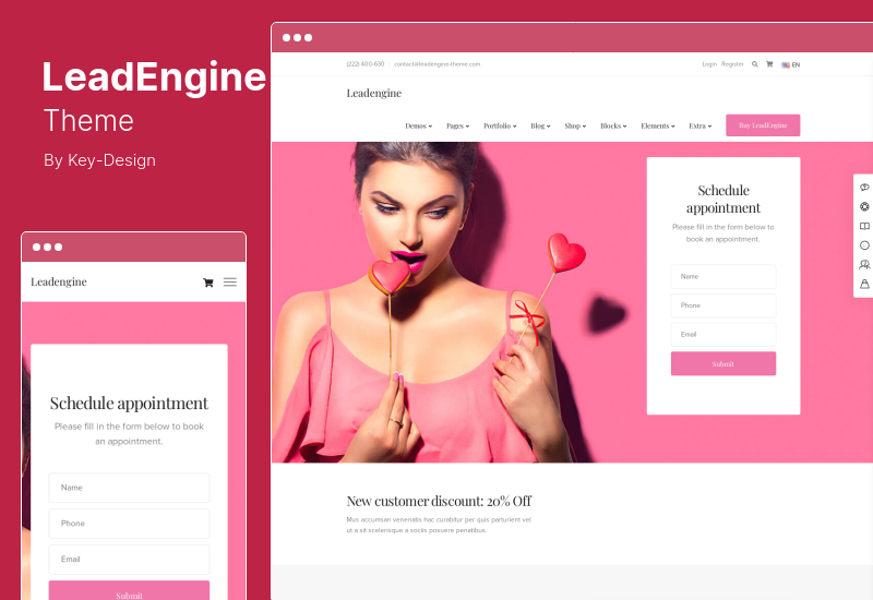 LeadEngine Theme - MultiPurpose WordPress Theme with Page Builder