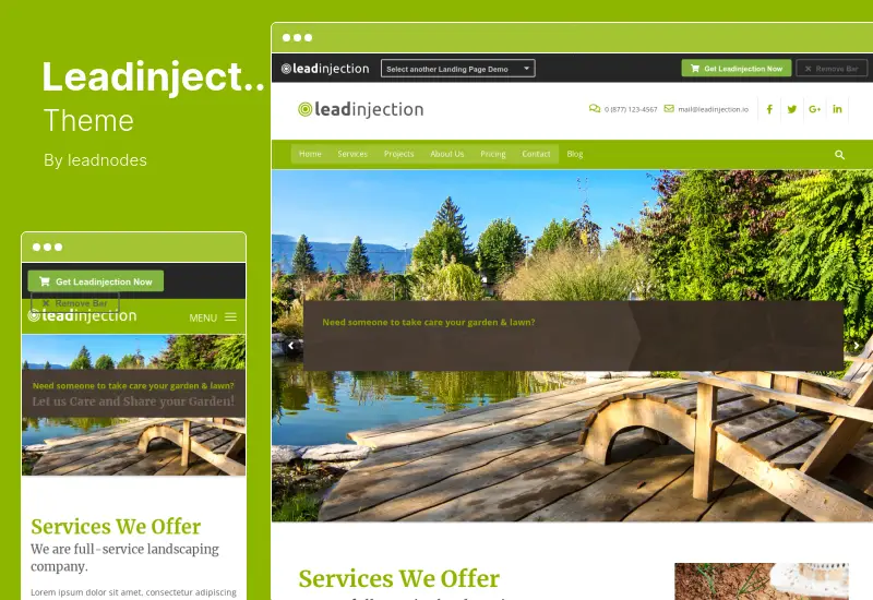 Leadinjection Theme - Landing Page WordPress Theme