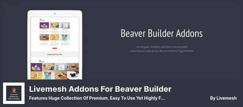 Livemesh Addons for Beaver Builder Plugin - Features Huge Collection Of Premium, Easy To Use Yet Highly Functional Extensions