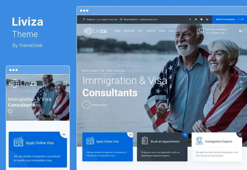 Liviza Theme - Immigration Consulting WordPress Theme