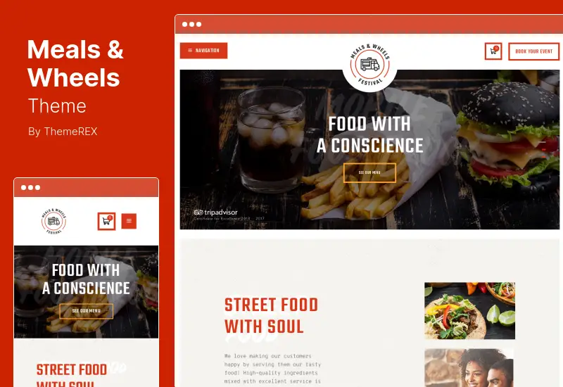 Meals & Wheels Theme - Street Festival  Fast Food Delivery WordPress Theme