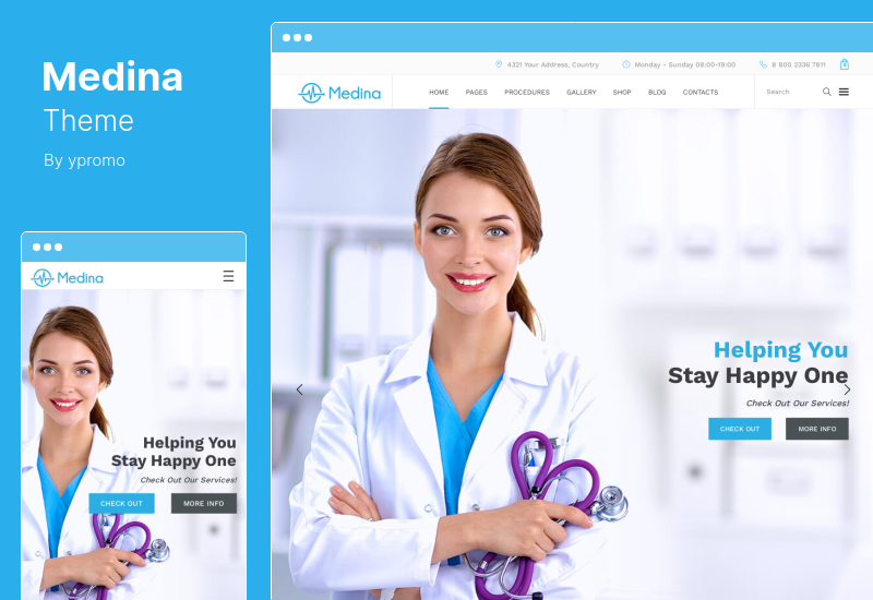 Medina Theme - Medical WordPress Theme