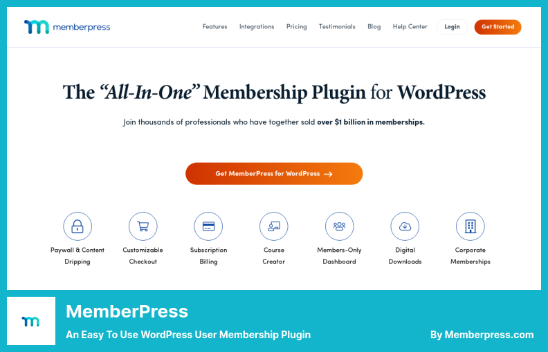 MemberPress Plugin - an Easy to Use WordPress User Membership Plugin