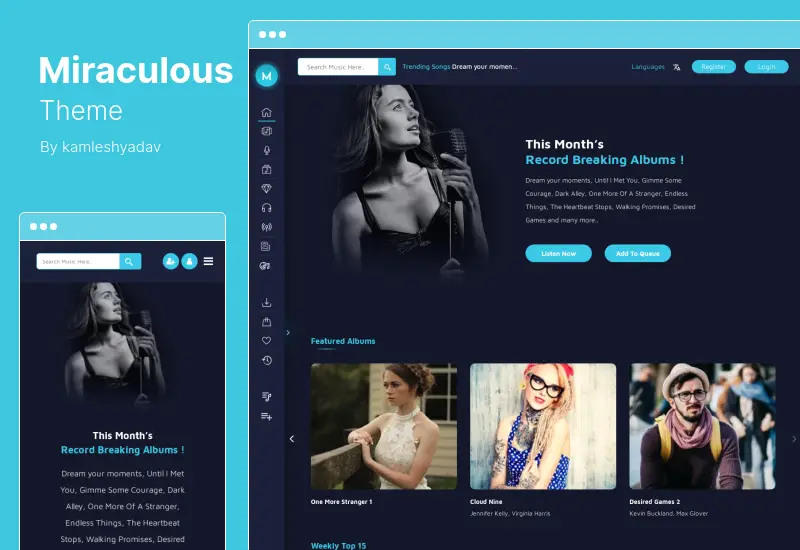 Miraculous Theme - Multi Vendor Online Music Store WordPress Theme
