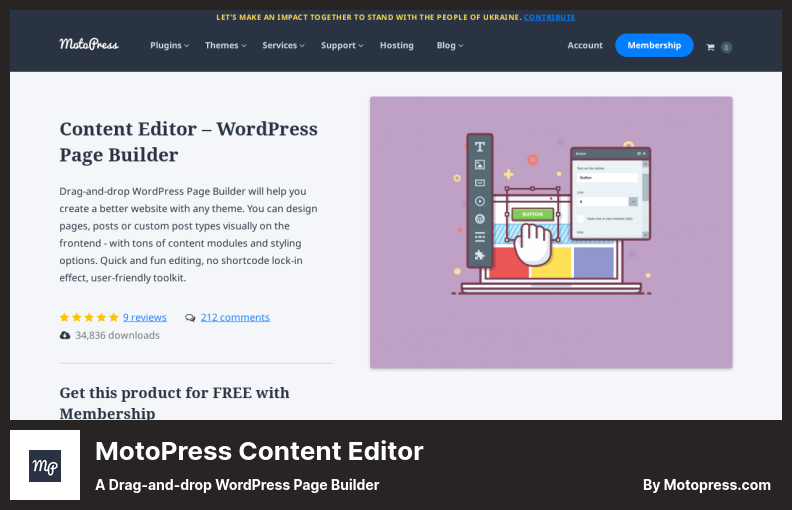 MotoPress Content Editor Plugin - a Drag-and-drop WordPress Page Builder
