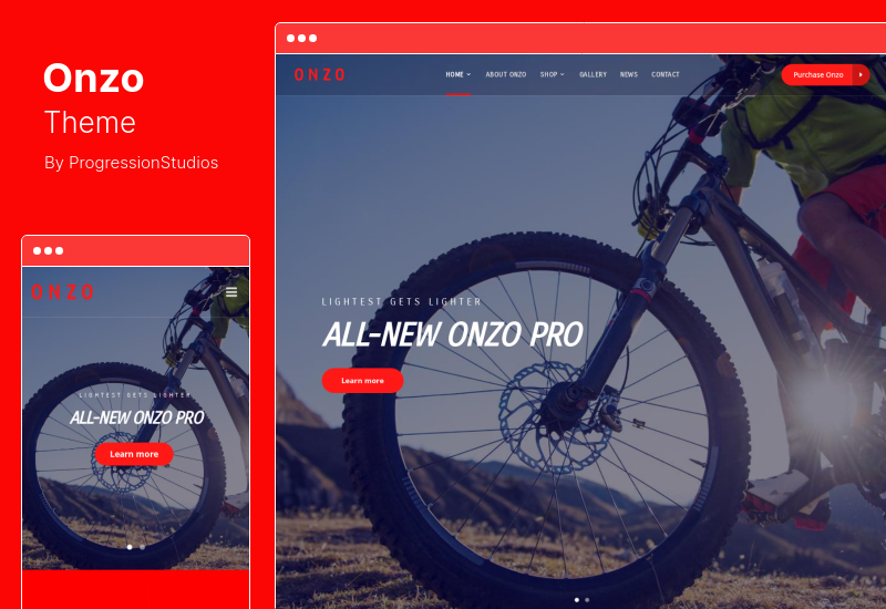 Onzo Theme - Single Product  Bike Shop eCommerce Theme