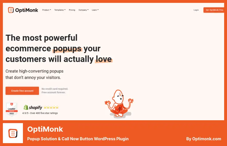 OptiMonk Plugin - Popup Solution & Call Now Button WordPress Plugin
