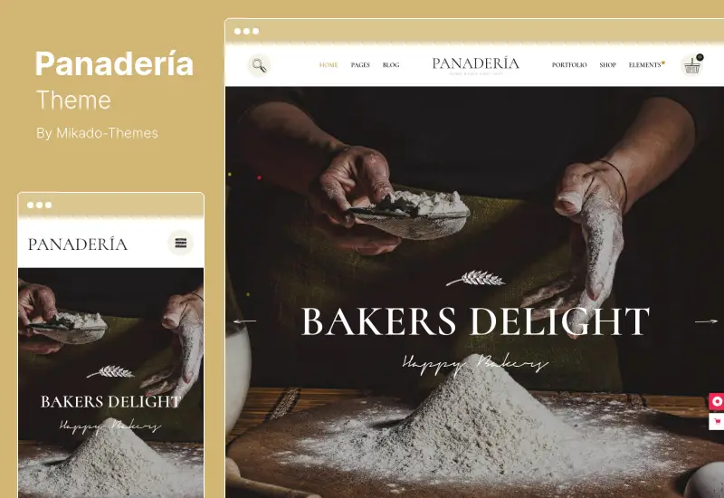 Panadería Theme - Bakery Pastry Shop WordPress Theme