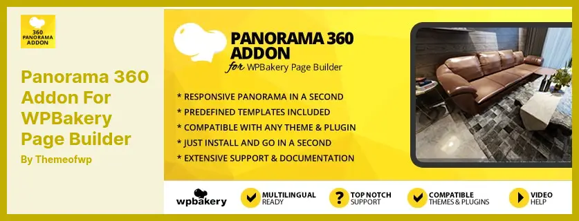 Panorama 360 Addon for WPBakery Page Builder Plugin - Create Panoramas with 360 Panorama Addon for WPBakery Page Builder