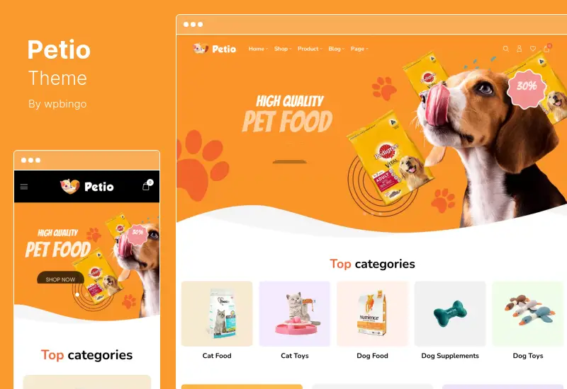 Petio Theme - Pet Store WooCommerce WordPress Theme