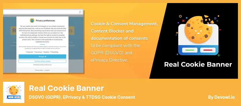 Real Cookie Banner Plugin - DSGVO (GDPR), ePrivacy & TTDSG Cookie Consent