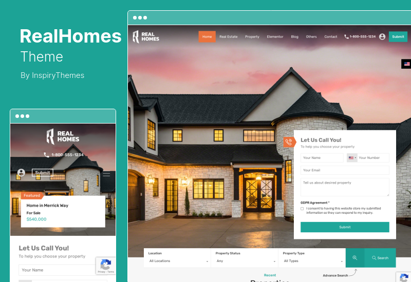 RealHomes Theme - Estate Sale Rental WordPress Theme