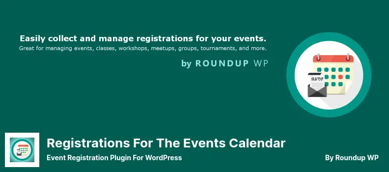Registrations for the Events Calendar Plugin - Event Registration Plugin for WordPress