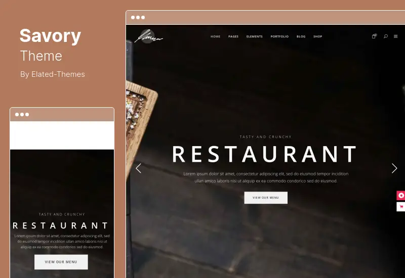 Savory Theme - Restaurant WordPress Theme