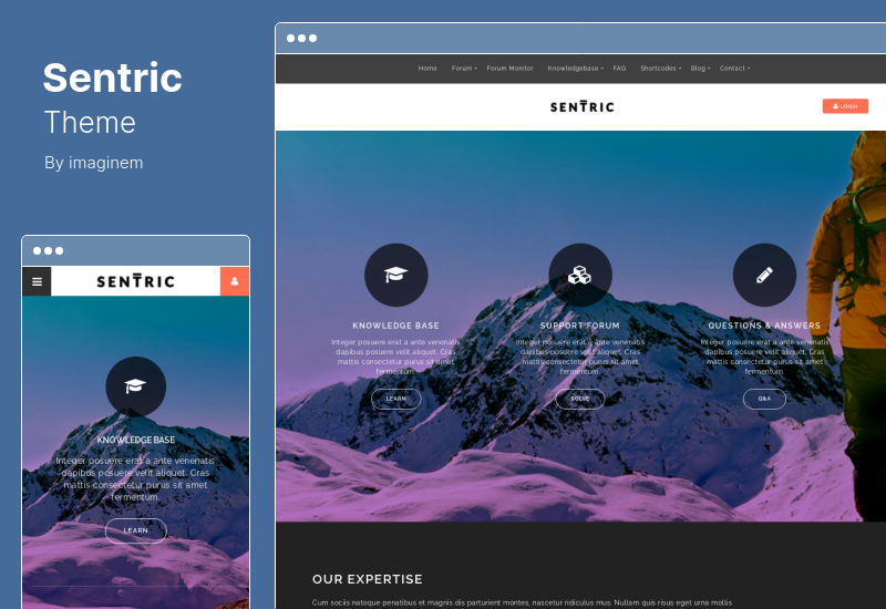 Sentric Theme - Support Forum WordPress Theme