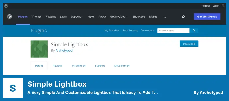 Simple Lightbox Plugin - A Very Simple and Customizable Lightbox That is Easy to Add to Your WordPress Website