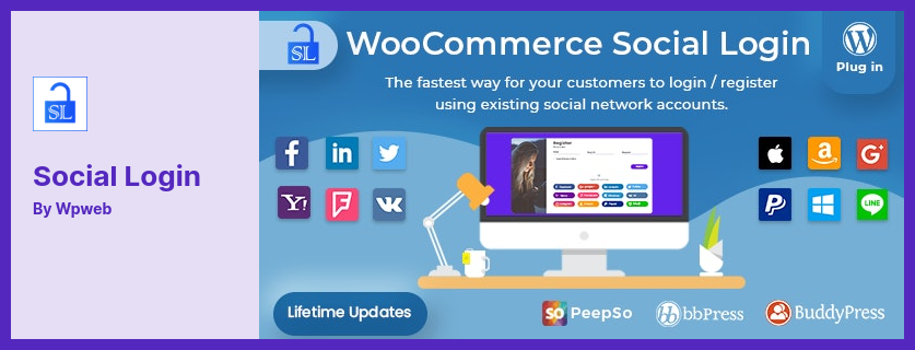 Social Login Plugin - Login And Registration Form For WordPress Plugin
