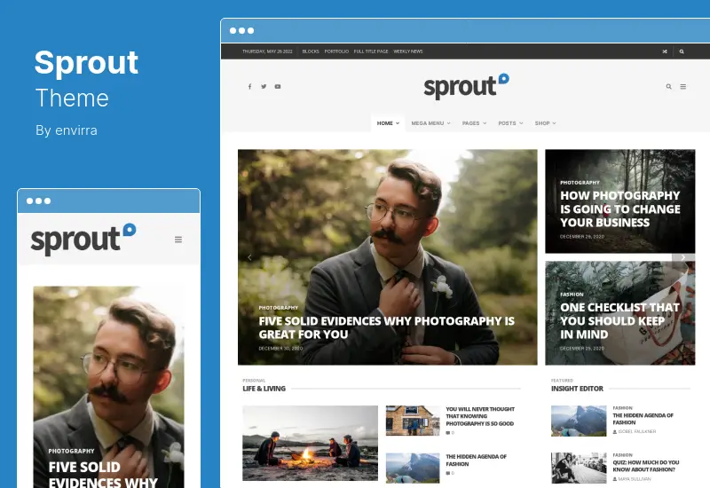 Sprout Theme - Clean Blog News Magazine Responsive WordPress Theme